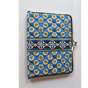 Vera Bradley Mini Kiss Lock Clasp Closure Photo Album 4 x 6 Blue Yellow